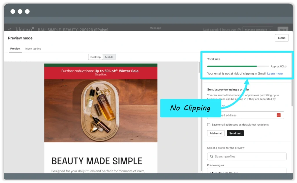 Optimized delivery performance